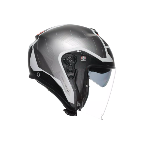 IRIDES AGV TRIESTE MATT BLACK/WHITE/RED