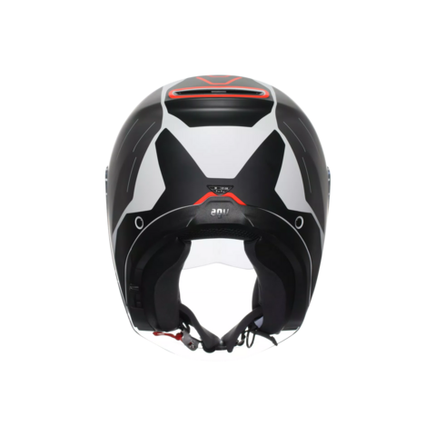 IRIDES AGV TRIESTE MATT BLACK/WHITE/RED