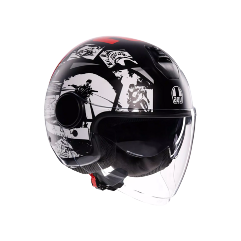 ETERES AGV HISTORY MATT BLACK/WHITE/RED