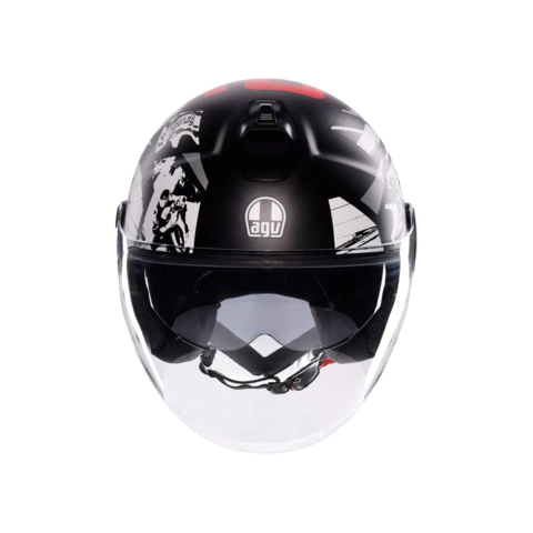 ETERES AGV HISTORY MATT BLACK/WHITE/RED