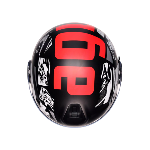 ETERES AGV HISTORY MATT BLACK/WHITE/RED