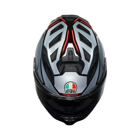 K7 GRAPHIC AGV JAEGER BLACK SILVER