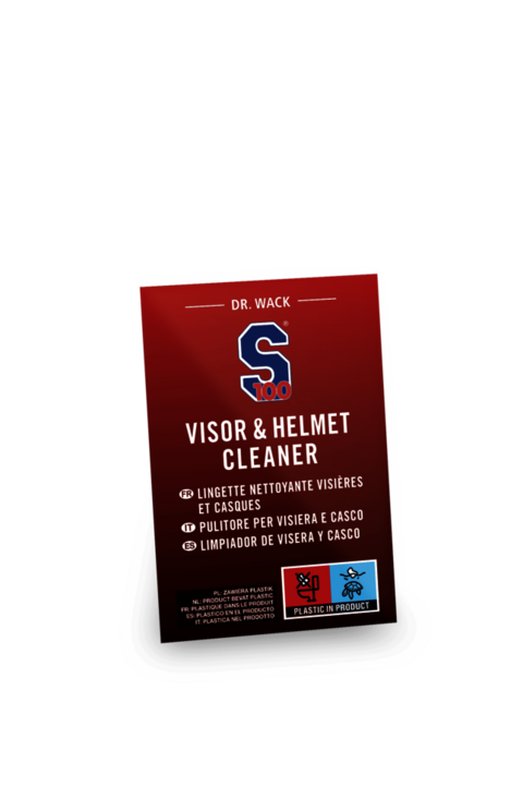SALVIETTA PER LA PULIZIA DELLA VISIERA E DEL CASCO 1PCS DR.WACK S100