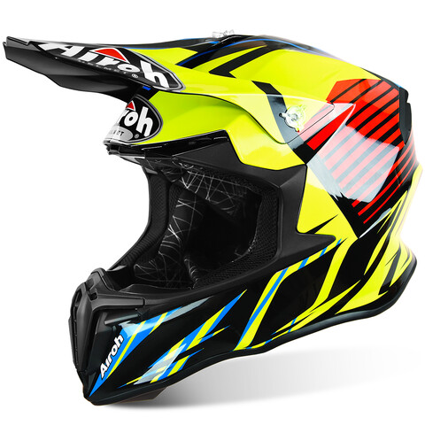 AIROH TWIST  STRANGE AIROH Casco off-road - cross in resina termoplastica
