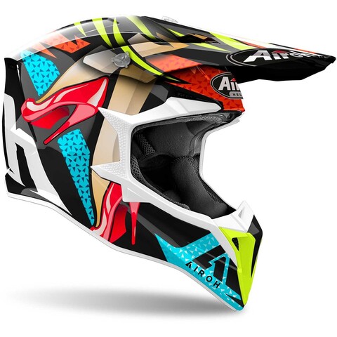 WRAAP LOLLIPOP AIROH Casco off-road - cross in resina termoplastica
