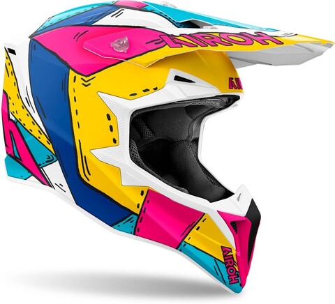 WRAAP PAINT FUCSIA MATT AIROH Casco off-road - cross in resina termoplastica