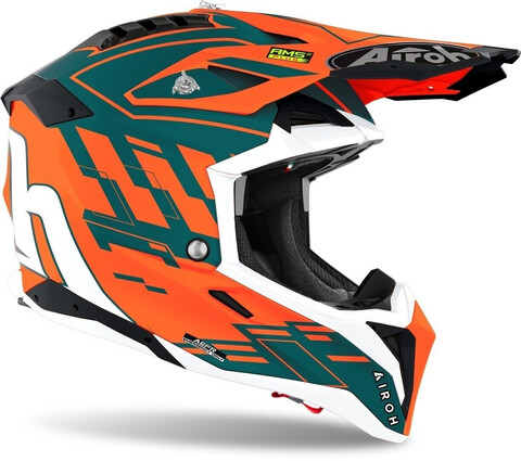 AVIATOR 3 RAMPAGE ORANGE MATT AIROH CASCO FUORISTRADA/ CROSS
