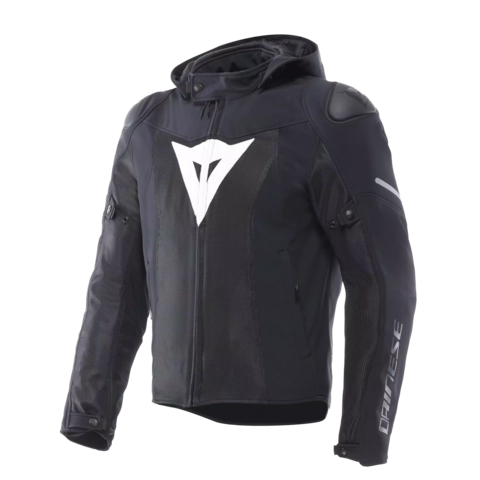 SUPER SPRINT AIR TEX GIACCA MOTO  DA UOMO Dainese BLACK WHITE