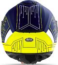 SPARK  CYRCUIT  BLACK/ BLU  AIROH Casco  full-face in HRT (High Resistant Thermoplastic