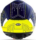 SPARK  CYRCUIT  BLACK/ BLU AIROH Casco  full-face in HRT (High Resistant Thermoplastic