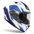 VALOR WINGS   BLUE GLOSS HELMET ON-ROAD AIROH Casco ON-ROAD in resina termoplastica