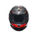 K6 S E2206 INTEGRALE/FULL FACE AGV SLASHCUT BLACK/GREY/RED