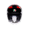 IRIDES AGV VALENZA MATT GREY - BLACK - RED