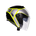 IRIDES AGV DAVAO BLACK-GREY-YELLOW