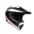 CASCO ADVENTURE TOURING  AGV AX9 AGV PACIFIC ROAD MATT BLACK/WHITE/RED