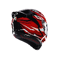 K1-S LION CASCO MOTO INTEGRALE AGV BLACK - RED - WHITE