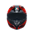 K3 CASCO MOTO INTEGRALE 2206 AGV COMPOUND MATT BLACK/RED