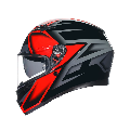 K3 CASCO MOTO INTEGRALE 2206 AGV COMPOUND MATT BLACK/RED