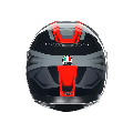 K3 CASCO MOTO INTEGRALE 2206 AGV COMPOUND MATT BLACK/RED