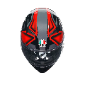 K3 CASCO MOTO INTEGRALE 2206 AGV COMPOUND MATT BLACK/RED