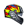 K3 CASCO MOTO INTEGRALE 2206 AGV BIRDY 2.0 GREY/YELLOW/RED