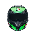 K3 CASCO MOTO INTEGRALE 2206 AGV KAMALEON BLACK/RED/GREEN