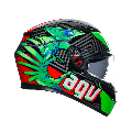 K3 CASCO MOTO INTEGRALE 2206 AGV KAMALEON BLACK/RED/GREEN