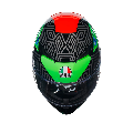 K3 CASCO MOTO INTEGRALE 2206 AGV KAMALEON BLACK/RED/GREEN