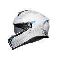 TOURMODULAR  CASCO MOTO MODULARE E2206 AGV FREQUENCY LIGHT GREY/BLUE