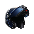 TOURMODULAR  CASCO MOTO MODULARE E2206 AGV GALASSIA BLUE MATT