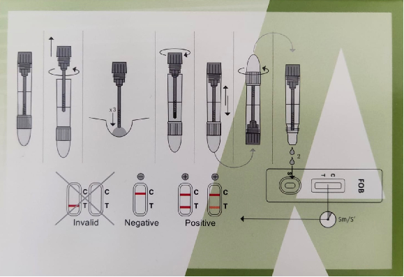 TEST PER LA RILEVAZIONE DEL SANGUE OCCULTO NELLE FECI (FOB) ALL TEST 1 pezzo