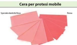 CERA PER PROTESI MOBILE 500 gr ROSSA/ROSA BARTOLINI  DENTAL GROUP