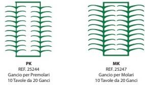 Preformati in cera Gancio per Premolari PK/MK BARTOLINI DENTAL GROUP PK/MK