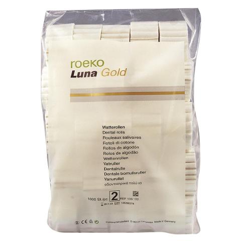 RULLI SALIVARI LUNA GOLD  ROEKO Misura 2 (Ø mm 10) - 1000 pz.