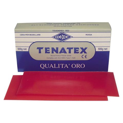 CERA TENATEX -  KEMDENT Confezione da 500 g colore rosso