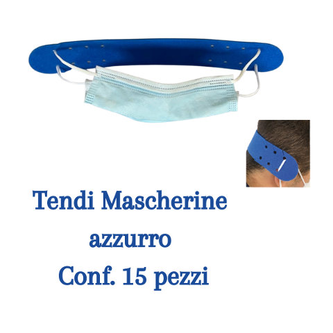 TENDI MASCHERINE C94 COLORE AZZURRO -  CONF. 15 PEZZI