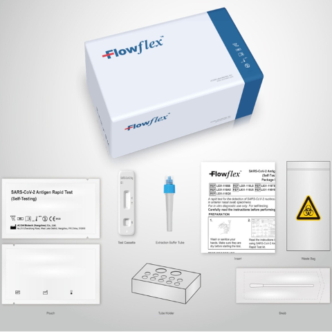 25Kit FlowFlex Tampone Professionale Nasale Test SARS-CoV-2