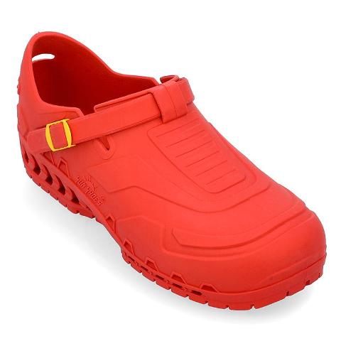 Zoccoli professionali-antiscivolamento- DPI ROSSO ECO SunShoes Advanced