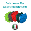 MASCHERINA PROTETTIVA MONOUSO FFP2 MADE IN ITALY MADE IN ITALY 10 PEZZI