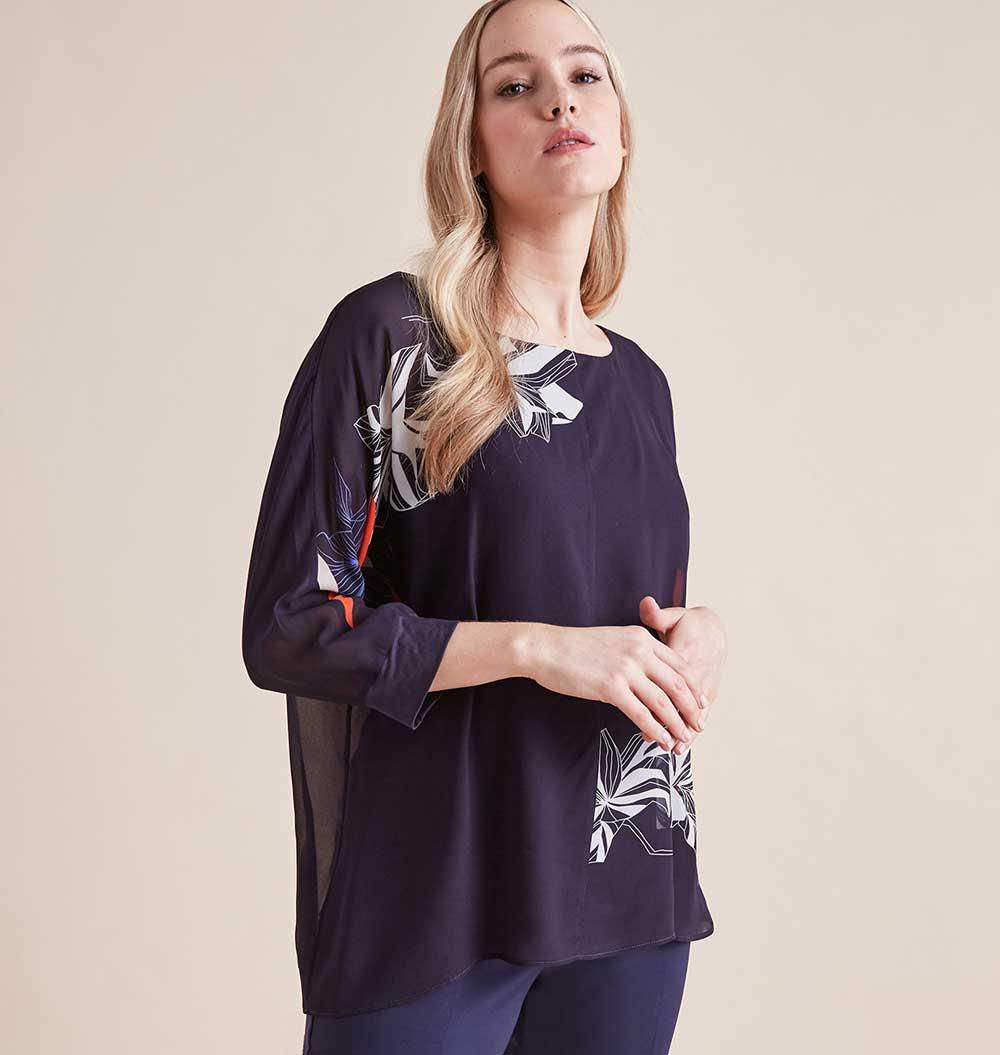 Maglie: Maglia ad intarsio Elena M083L0-97UM-B1 Mirò BIANCO/NERO