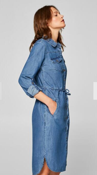 ABITO ESPRIT Abito leggero di jeans con cintura da annodare