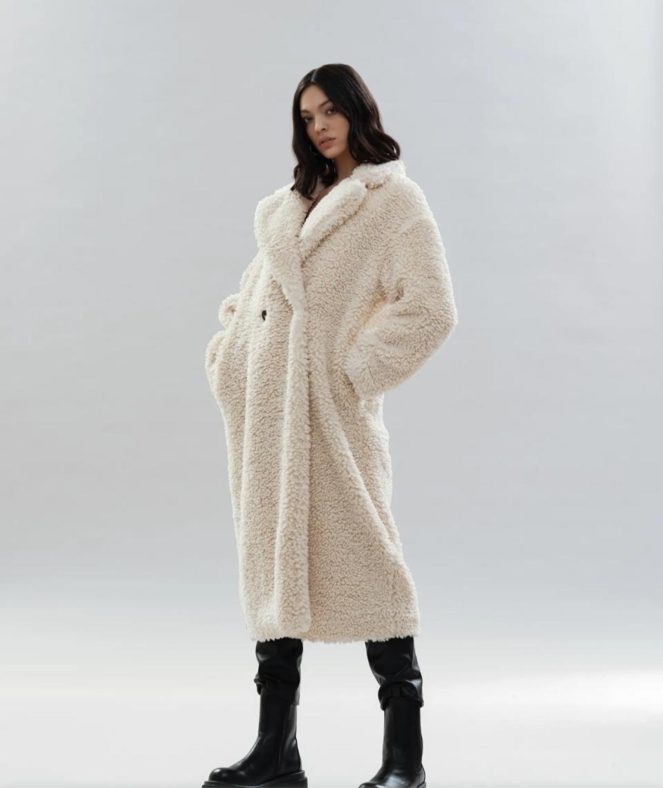 Cappotto Teddy Bear  WHITE WISE  Collezione 2021/22