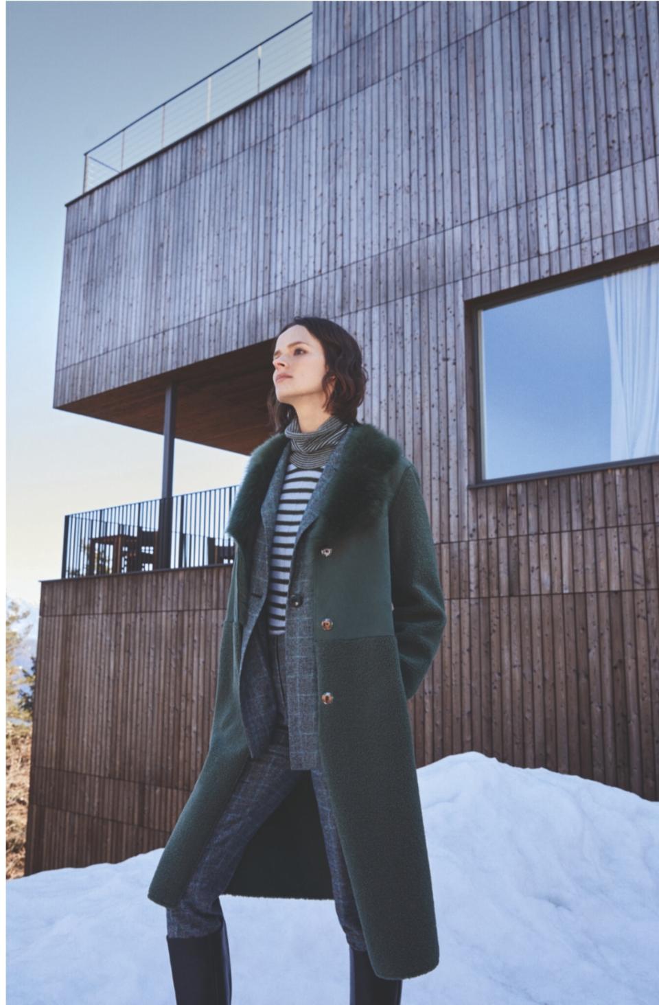 Cappotto in ecomontone & Tailleur in principe di galles  DIANA GALLESI  Collezione 2021/22