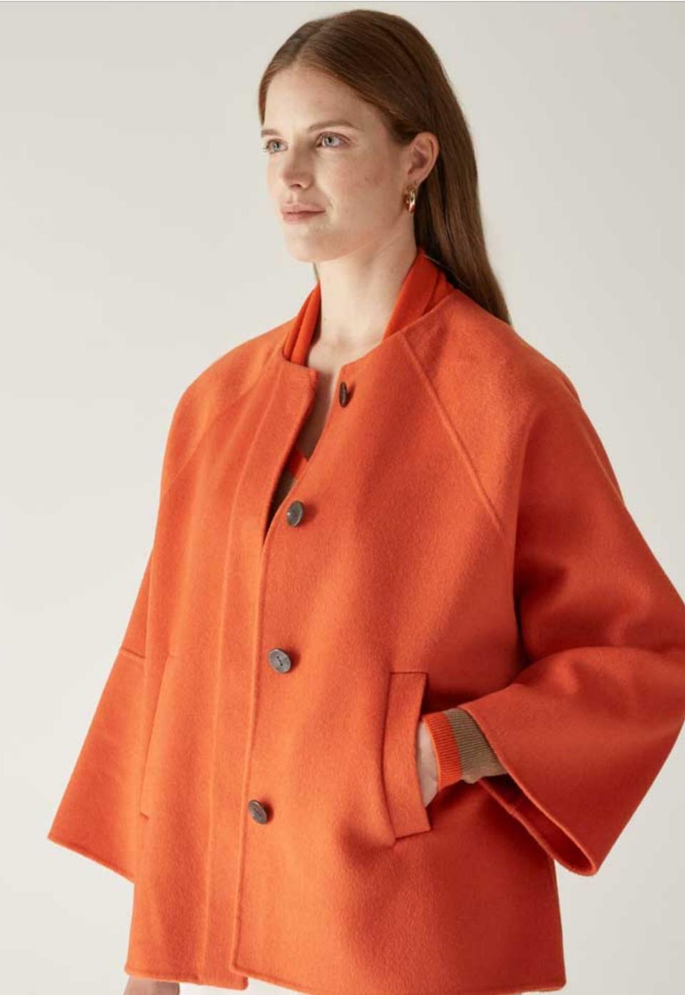 Caban in tessuto double con zucca  ELENA MIRO' Collezione 2021/22