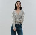 Cardigan a trecce con perline  WHITE WISE  Collezione 2021/22
