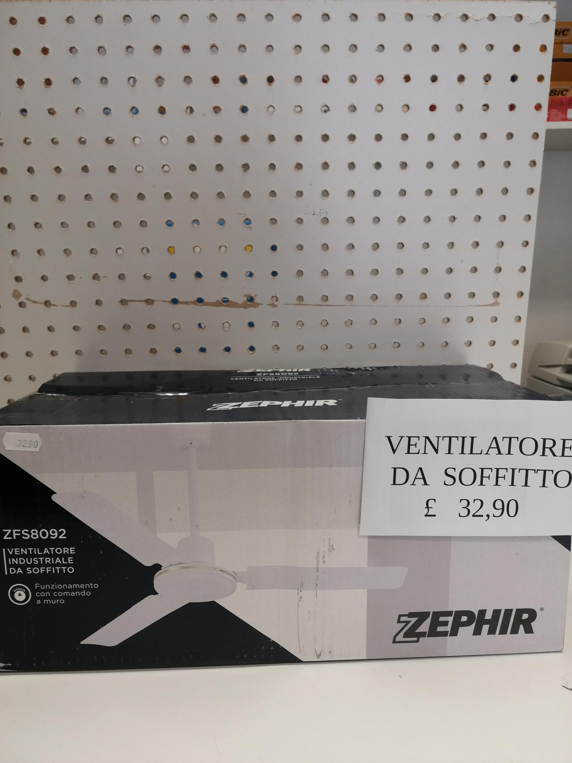 Zephir Ventilatore Da Soffitto - 3 Pale In Metallo, Bianco, Diametro 121 Cm, Comando A Muro - Foto 7