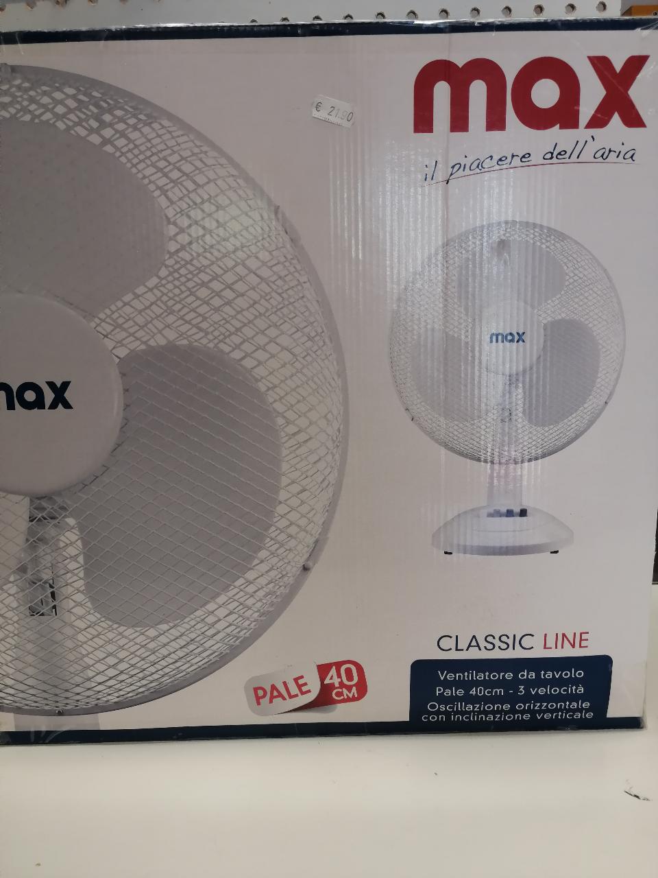 Ventilatore Max da tavolo