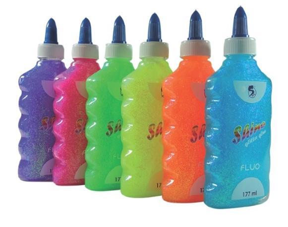 SPIL GLITTER GLUE SHINE FLUO 177ML COLORI ASS. SPIL  COLLA