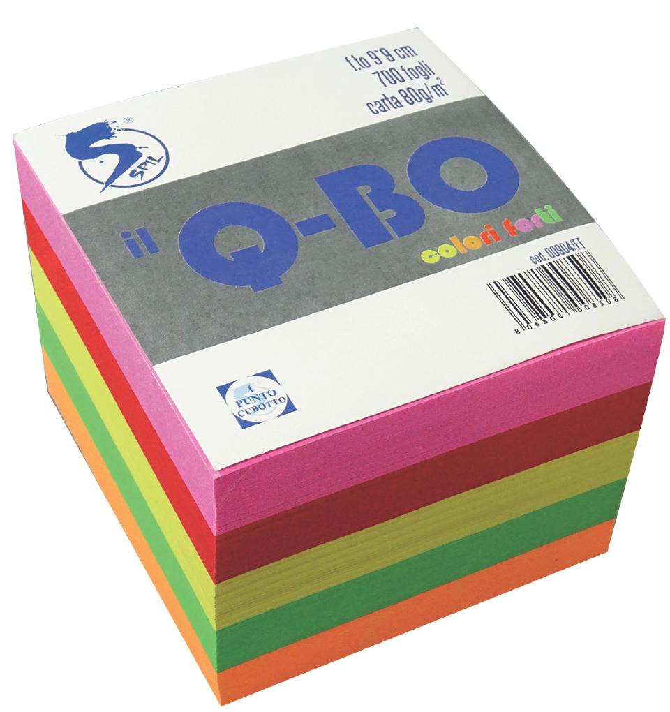 SPIL Q-BO COLORI FORTI  700FF 80GR SPIL  CUBOTTO