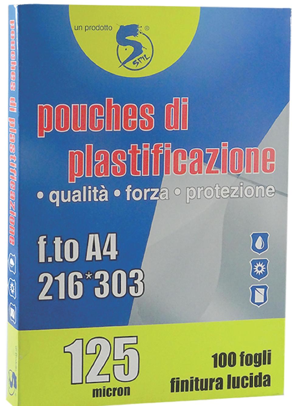 SPIL POUCH 125MIC F.TO 75*105 DA 100 PEZZI SPIL  POUCHES